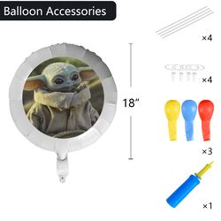 Baby Yoda Mandalorian Foil Balloon