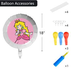 Princess Peach Foil Balloon