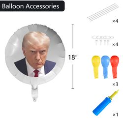 Trump Mugshot Foil Balloon