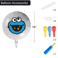 Cookie Monster Foil Balloon