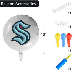 Seattle Kraken Foil Balloon