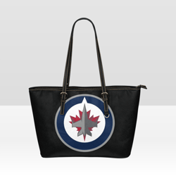 Winnipeg Jets Leather Tote Bag