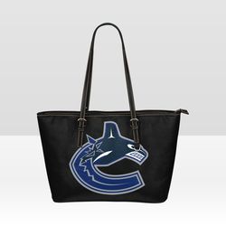 Vancouver Canucks Leather Tote Bag