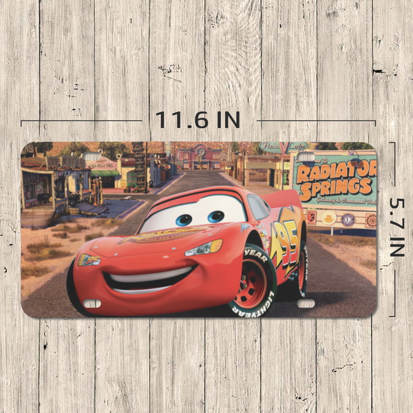 Lightning McQueen Cars License Plate.png