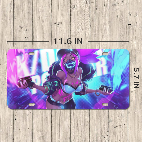 Akali League Of Legends License Plate.png