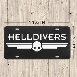 Helldivers game License Plate