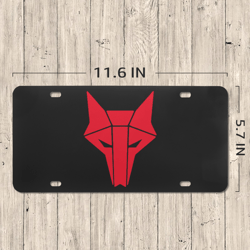 Red Rising Howler License Plate