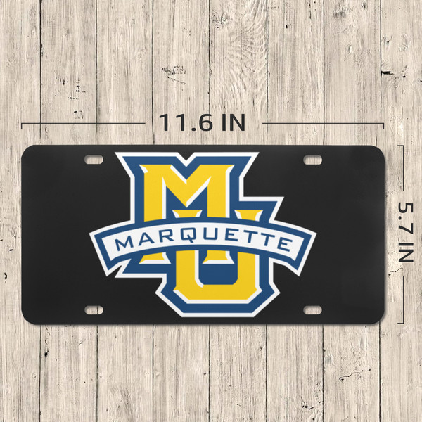 Marquette Golden Eagles License Plate.png