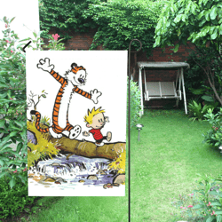 Calvin and Hobbes Garden Flag