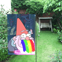 Gravity Falls Gnome Garden Flag