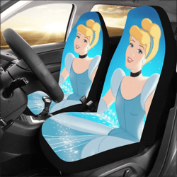 Cinderella Car Seat Covers Set of 2 Universal Size