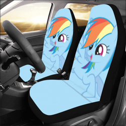Rainbow Dash Car Seat Covers Set of 2 Universal Size