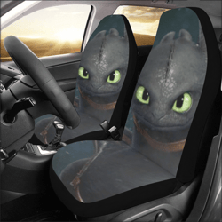 Toothless Car Seat Covers Set of 2 Universal Size