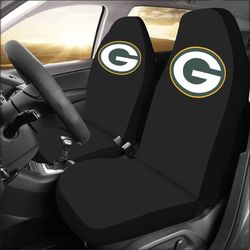 Green Bay Packers Car Seat Covers Set of 2 Universal Size