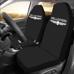 Helldivers game Car Seat Covers Set of 2 Universal Size