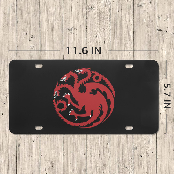 Targaryen Dragon License Plate.png