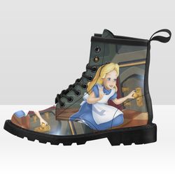 Alice in Wonderland Vegan Leather Boots