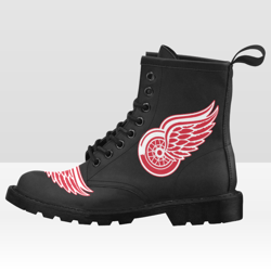 Detroit Red Wings Vegan Leather Boots