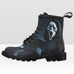 Ghost Face Vegan Leather Boots