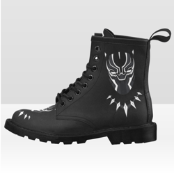 Black Panther Vegan Leather Boots
