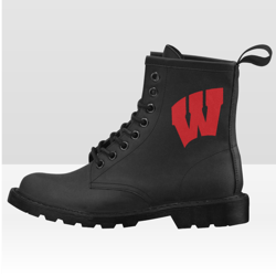 Wisconsin Badgers Vegan Leather Boots