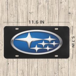 Subaru License Plate
