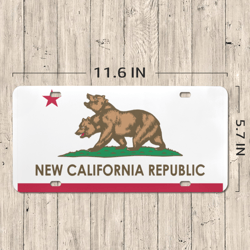 New California Republic Fallout License Plate