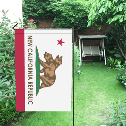New California Republic Garden Flag