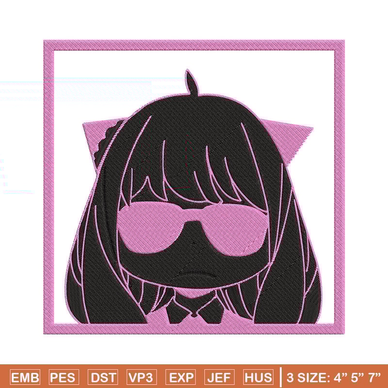 Anya box Embroidery Design, Spy x family Embroidery, Embroidery File, Anime Embroidery, Anime shirt, Digital download.jpg