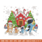 Bluey family Embroidery Design,Bluey Embroidery, Embroidery File, Chrismas Embroidery, Anime shirt, Digital download.jpg