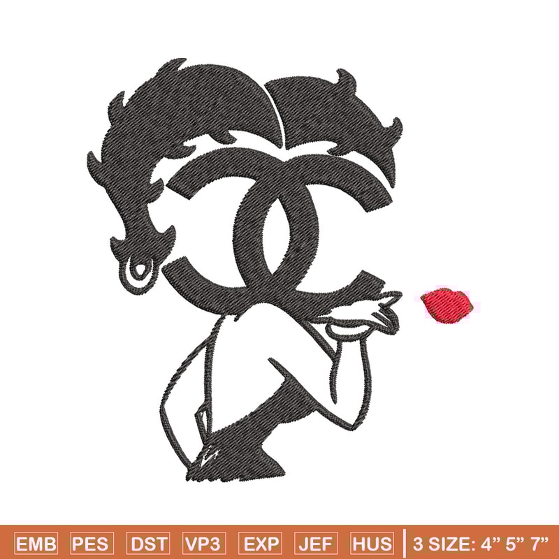 Cartoon girl gucci Embroidery Design, Gucci Embroidery, Brand Embroidery, Embroidery File, Logo shirt, Digital download.jpg