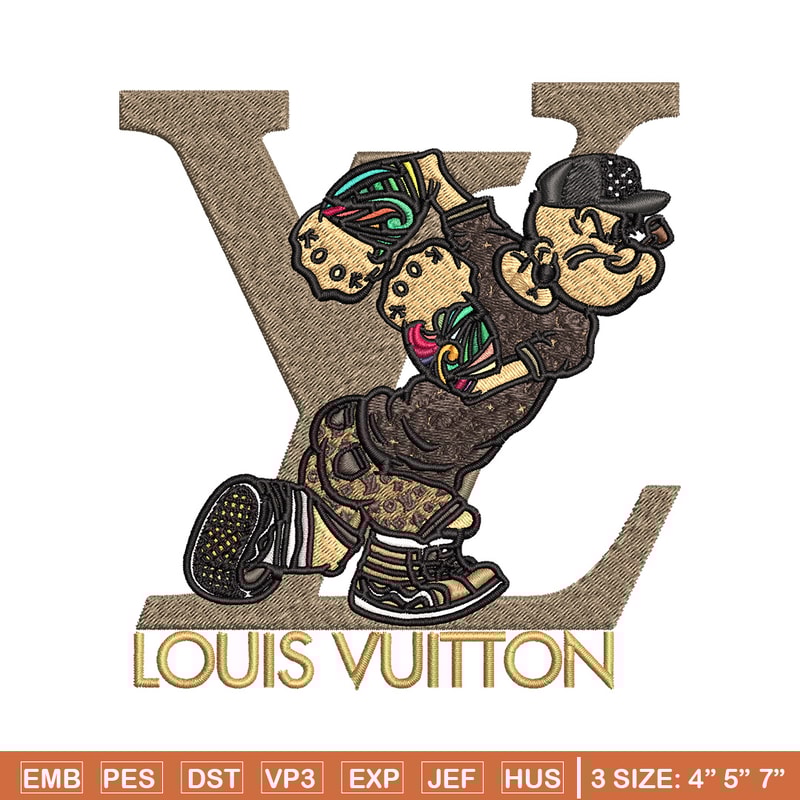 Cartoon man lv Embroidery Design, LV Embroidery, Embroidery File, Logo shirt, Sport Embroidery, Digital download.jpg