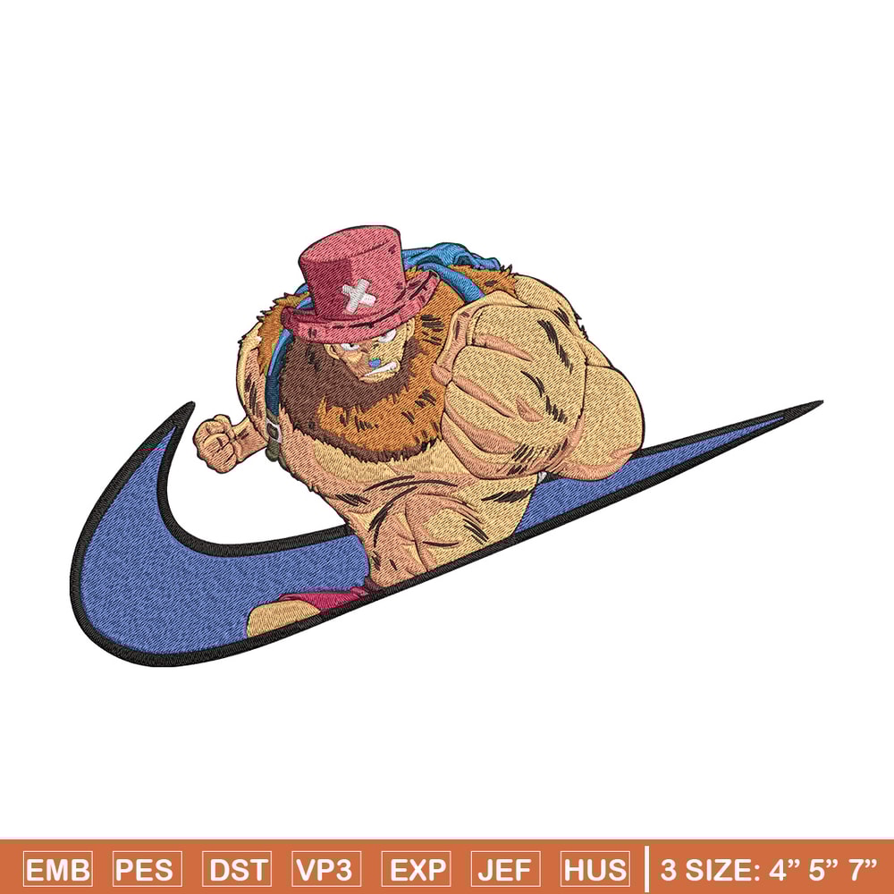 Choper x nike Embroidery Design, One piece Embroidery, Embroidery File, Nike Embroidery, Anime shirt, Digital download.jpg
