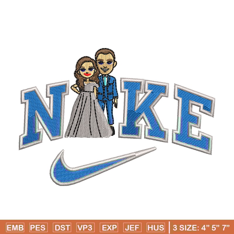 Couple x nike embroidery design, Couple embroidery, Nike design, Embroidery shirt, Embroidery file, Digital download.jpg