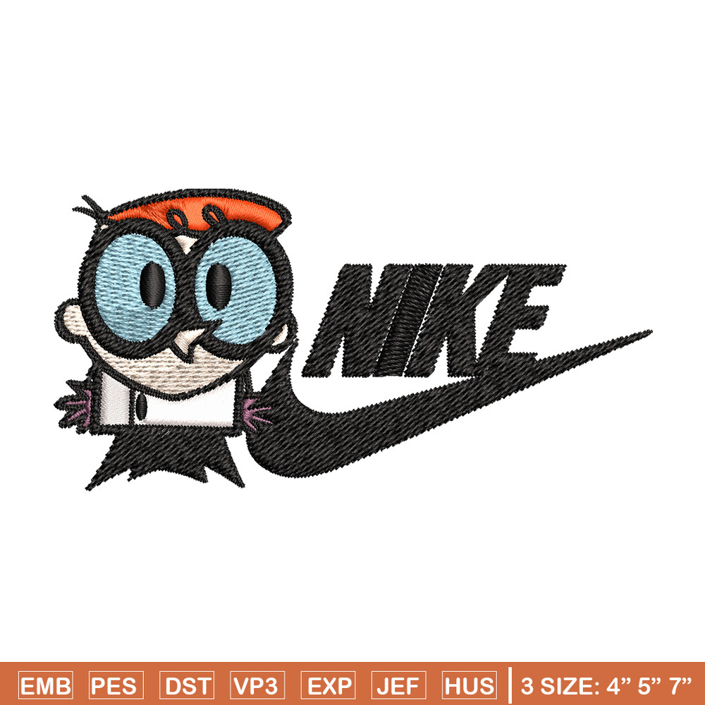Dexter cartoon Nike Embroidery design, Dexter cartoon Embroidery, Nike design, Embroidery file, Instant download..jpg