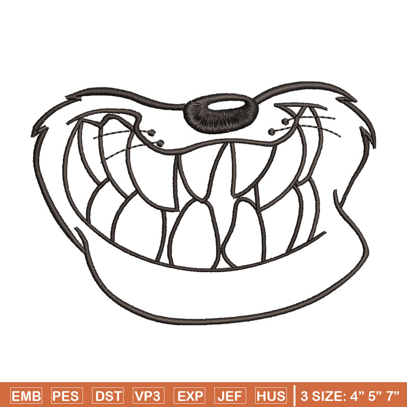 Dog black white embroidery design, cartoon embroidery, cartoon design, Embroidery file, cartoon shirt, Instant download.jpg