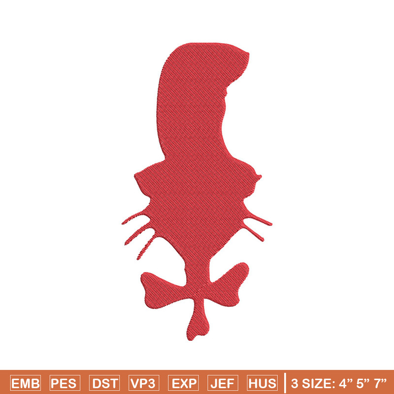 Dr Seuss Red Embroidery Design, Dr Seuss Embroidery, Embroidery File, Embroidery design, Digital download..jpg