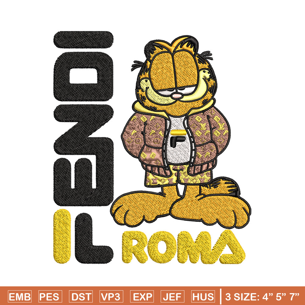 Garfield Fendi Embroidery design, Garfield Fendi cartoon Embroidery, cartoon design, Embroidery File, Instant download..jpg