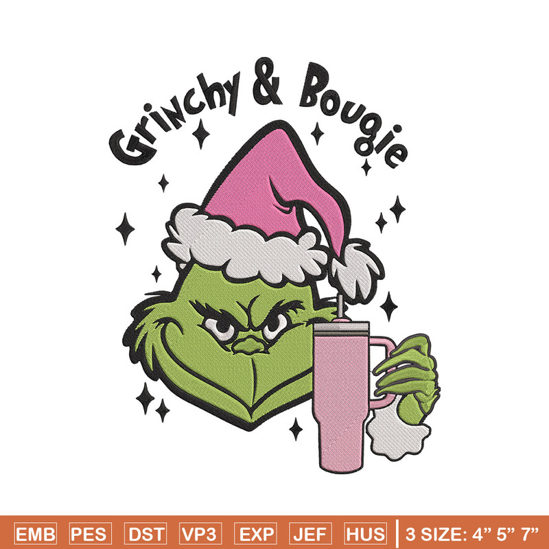 Grinchy bougie Embroidery Design, Grinch Embroidery, Embroidery File,Chrismas Embroidery, Anime shirt, Digital download.jpg