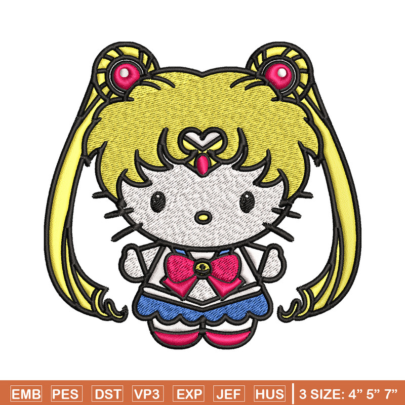 Hallokitty Sailor Moon Embroidery design, Hallokitty Embroidery, cartoon design, Embroidery File, Digital download..jpg