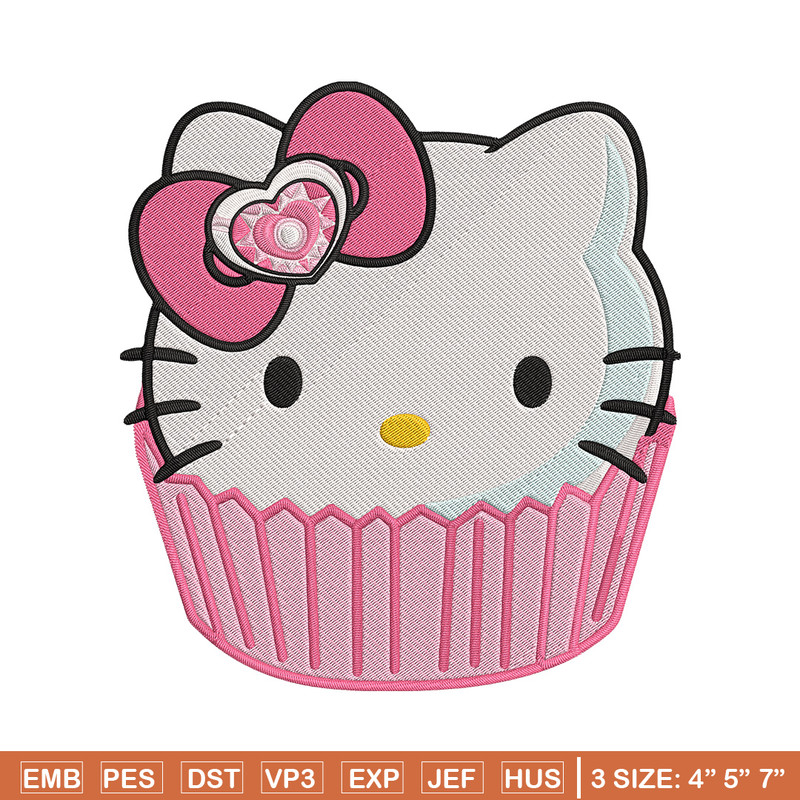 Hello Kitty cake Embroidery Design, Hello kitty Embroidery, Embroidery File, Anime Embroidery, Digital download.jpg