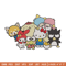 Hello Kitty friends Embroidery Design, Hello kitty Embroidery, Embroidery File, Anime Embroidery, Digital download.jpg