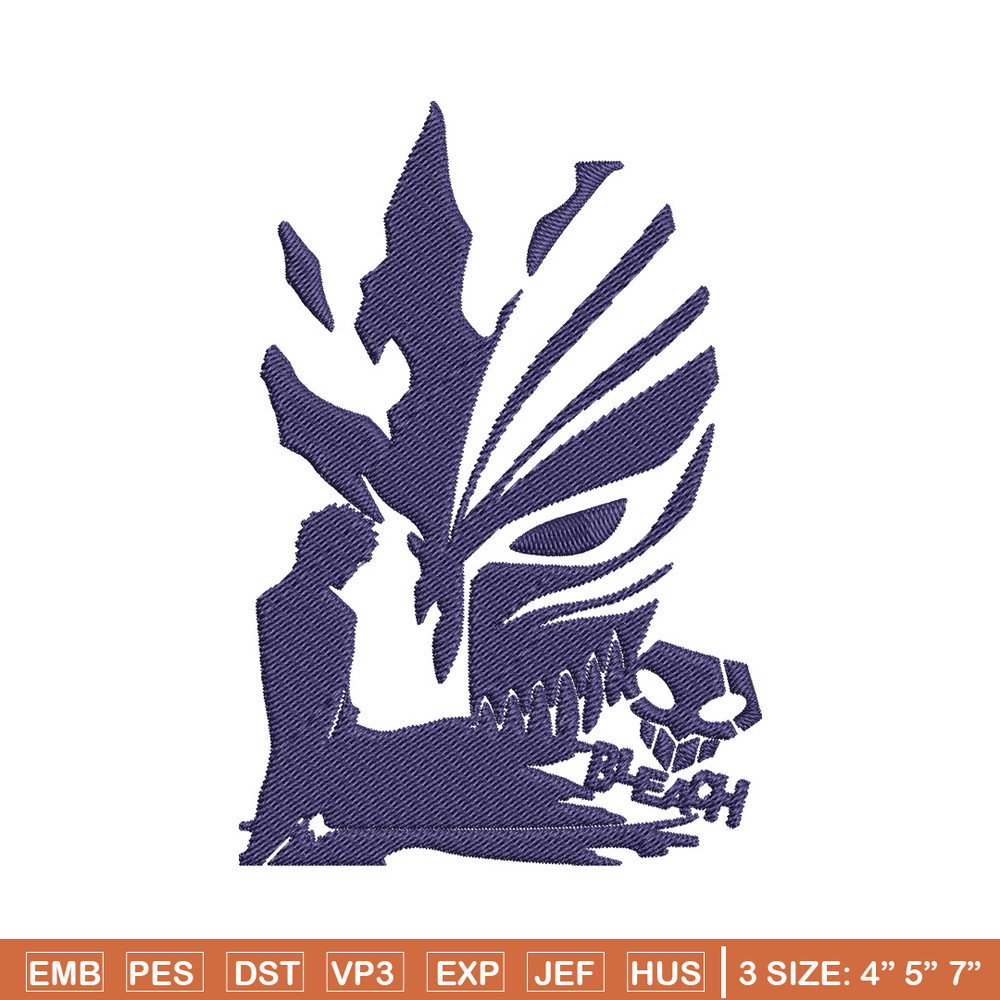 Ichigo mask Embroidery Design, Bleach Embroidery, Embroidery File, Anime Embroidery,Anime shirt, Digital download.jpg