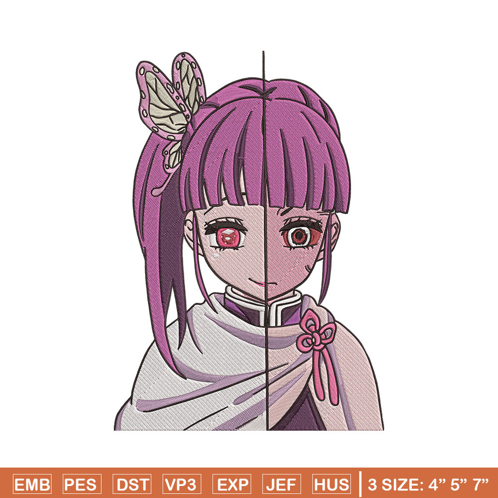 Kanao face Embroidery Design, Demon slayer Embroidery, Embroidery File, Anime Embroidery, Digital download..jpg