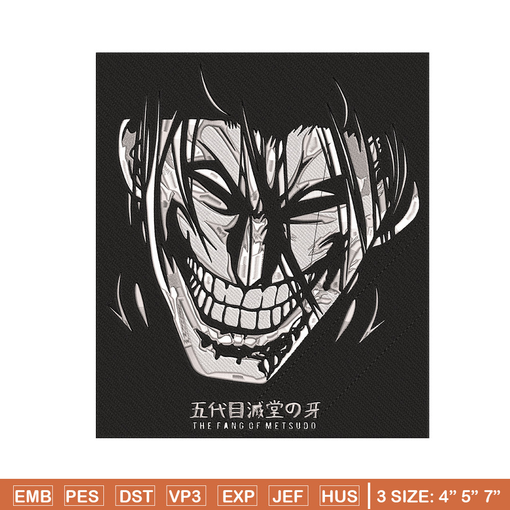 Kanoh Agito Embroidery Design,Kengan Ashura Embroidery, Embroidery File, Anime Embroidery, Anime shirt, Digital download.jpg