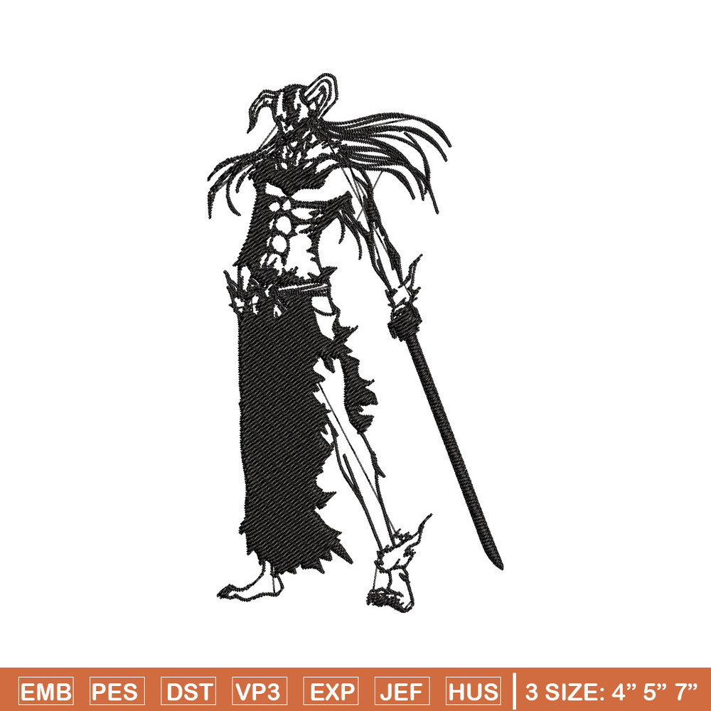 Kurosaki Ichigo Embroidery Design, Bleach Embroidery, Embroidery File, Anime Embroidery, Anime shirt, Digital download.jpg