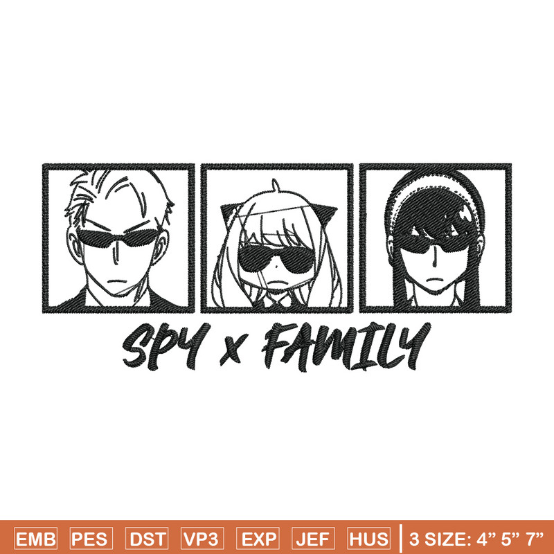 Logo Spy x family Embroidery Design, Spy x family Embroidery, Embroidery File, Anime Embroidery, Digital download..jpg