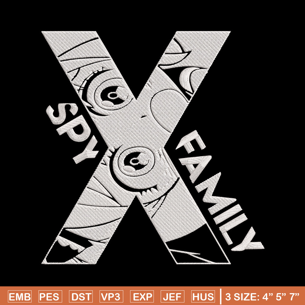 Logo spy x family Embroidery Design, Spy x family Embroidery, Embroidery File, Anime Embroidery, Digital download.jpg