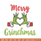 Merry grinchmas embroidery design,Grinch embroidery,Chrismas design, Embroidery shirt, Embroidery file, Digital download.jpg