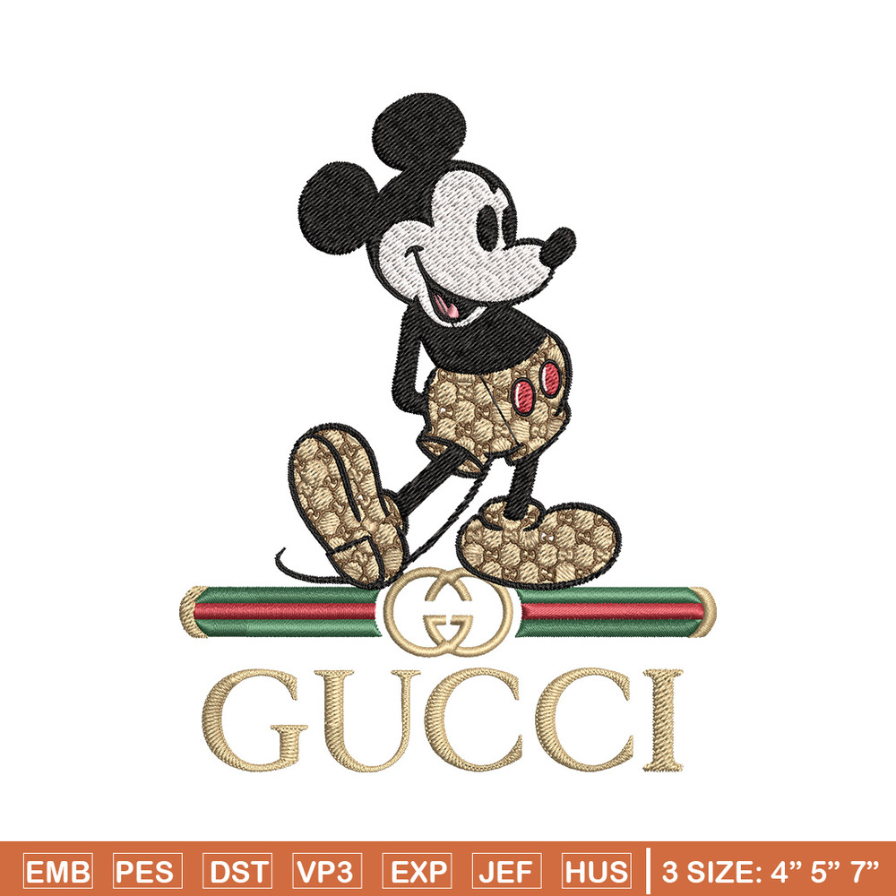 Mickey gucci Embroidery Design, Gucci Embroidery, Embroidery File,Logo shirt, Sport Embroidery,Digital download.jpg